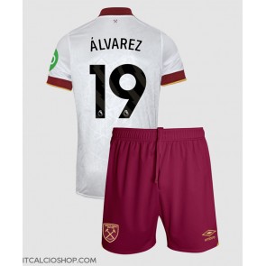 West Ham United Edson Alvarez #19 Terza Maglia Bambino 2024-25 Manica Corta (+ Pantaloni corti)